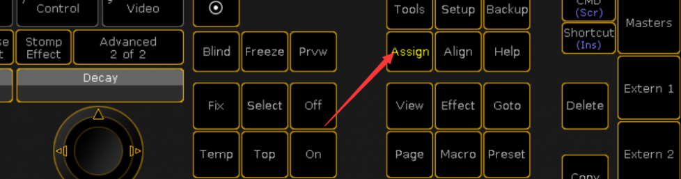 grandMA2控台如何给效果模板按钮EffectsButton命名！